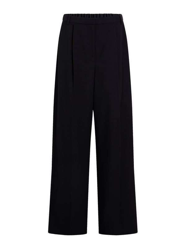 Calvin Klein Calvin Klein Hlače s naborima  crna