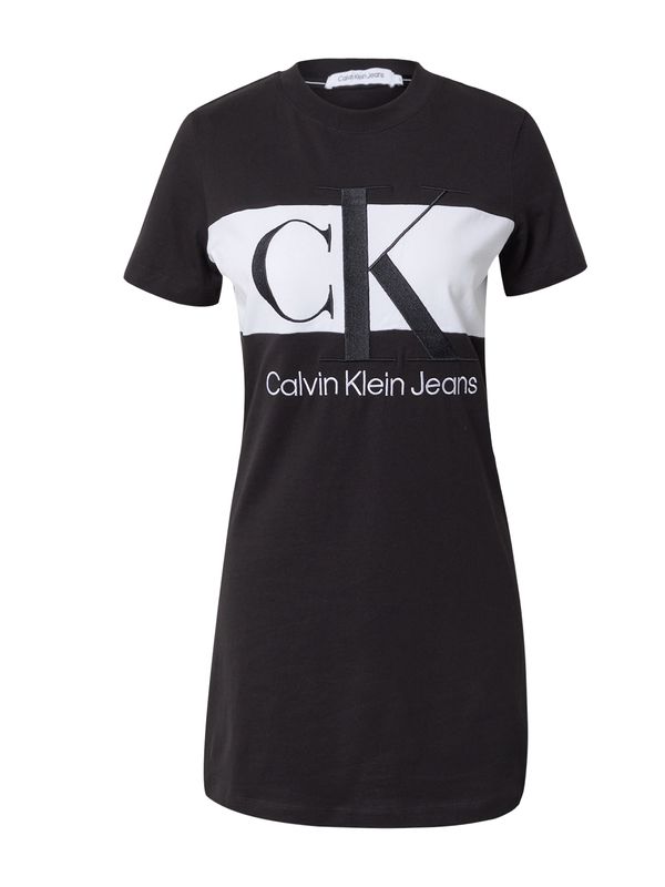 Calvin Klein Jeans Calvin Klein Jeans Haljina  crna / bijela
