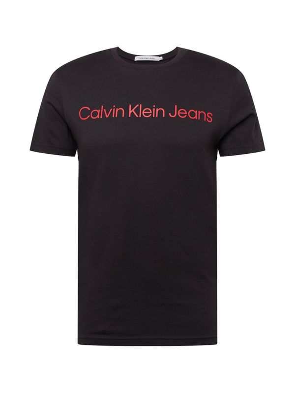 Calvin Klein Jeans Calvin Klein Jeans Majica  crvena / crna