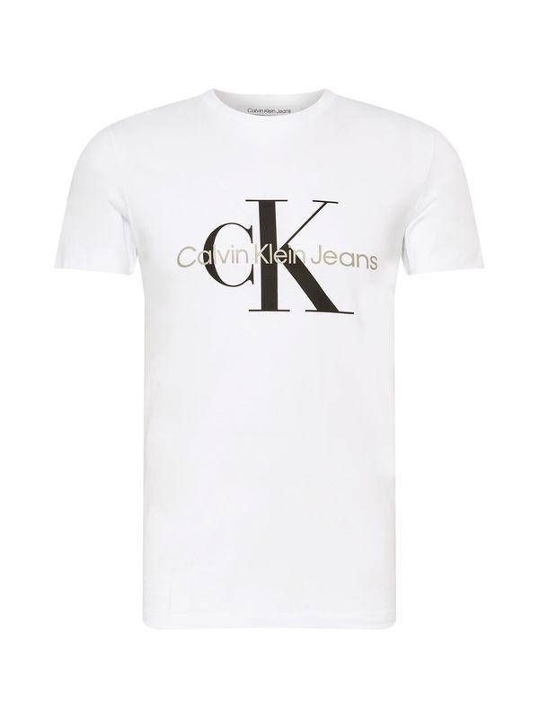 Calvin Klein Jeans Calvin Klein Jeans Majica  kameno siva / crna / bijela