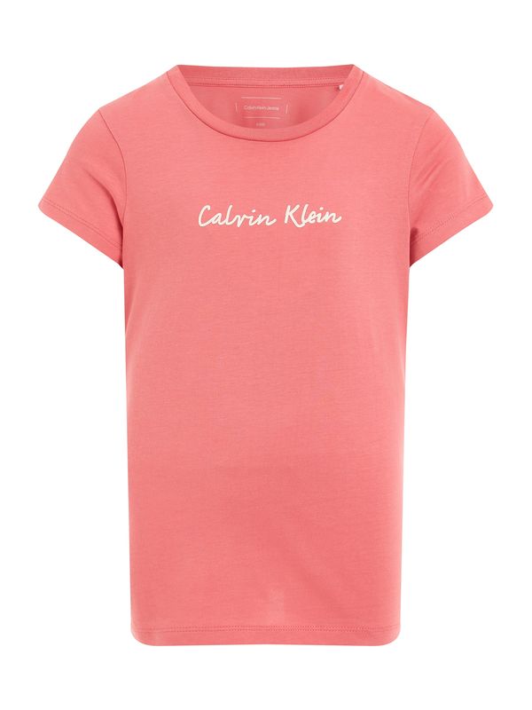 Calvin Klein Jeans Calvin Klein Jeans Majica  lubenica roza / bijela