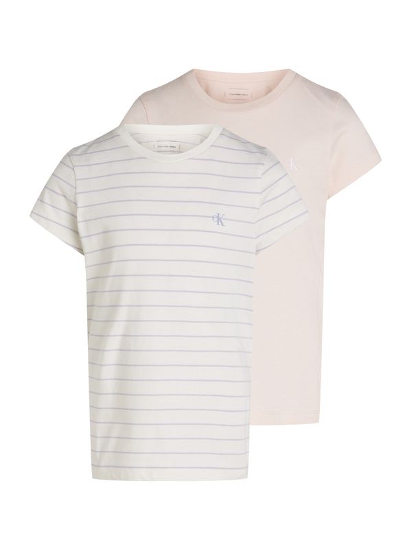 Calvin Klein Jeans Calvin Klein Jeans Majica  svijetlobež / lavanda / bijela