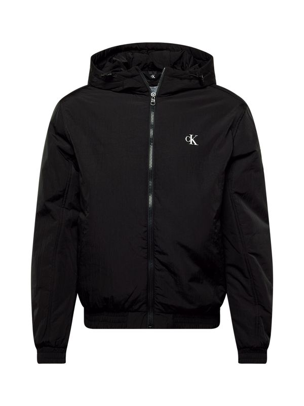 Calvin Klein Jeans Calvin Klein Jeans Prijelazna jakna 'HARRINGTON'  crna / bijela