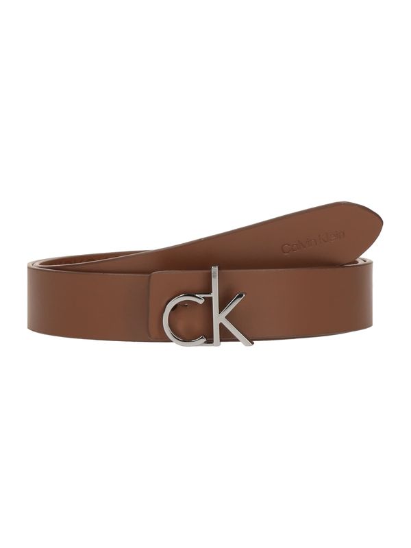 Calvin Klein Calvin Klein Remen  smeđa / srebro