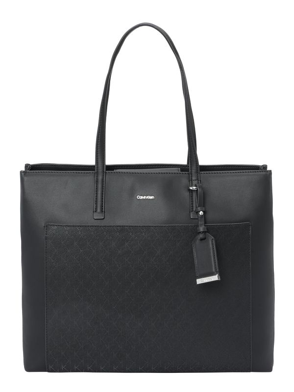 Calvin Klein Calvin Klein Shopper torba 'MUST'  crna / srebro