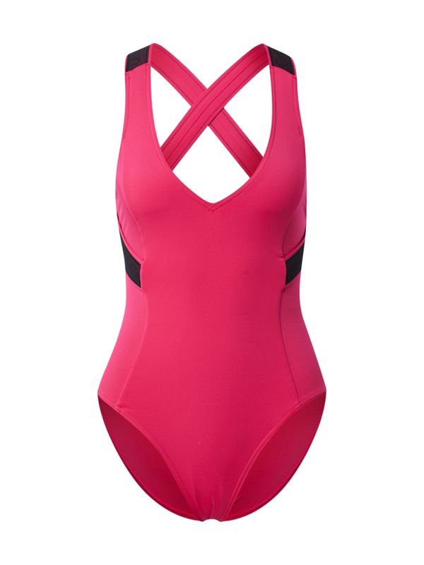 Calvin Klein Swimwear Plus Calvin Klein Swimwear Plus Jednodijelni kupaći kostim 'Plunge One Piece'  roza / crna