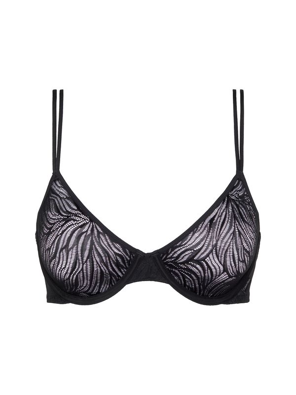 Calvin Klein Underwear Calvin Klein Underwear Grudnjak 'Sheer Marquisette'  crna / bijela