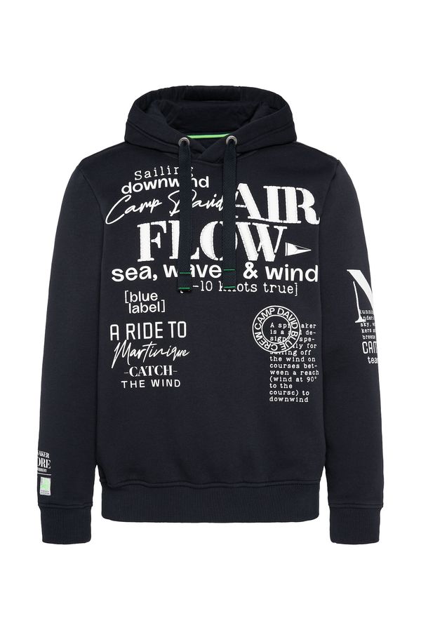 CAMP DAVID CAMP DAVID Sweater majica  noćno plava / prljavo bijela