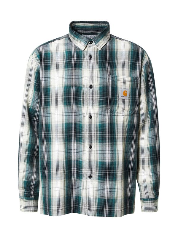 Carhartt WIP Carhartt WIP Košulja 'Blanton'  petrol / crna / bijela