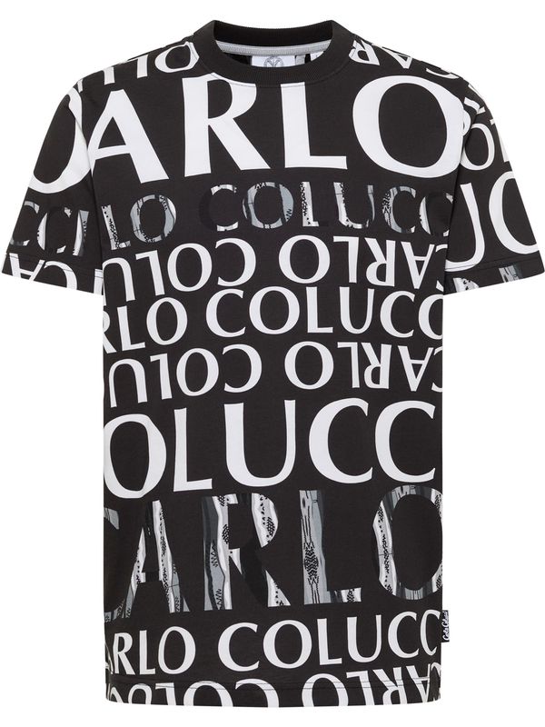 Carlo Colucci Carlo Colucci Majica 'Dindo'  crna / bijela