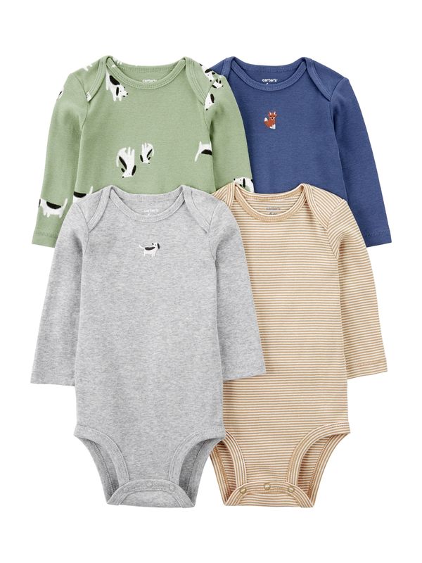 Carter's Carter's Dječji bodi  boja devine dlake (camel) / crno plava / svijetlosiva / svijetlozelena