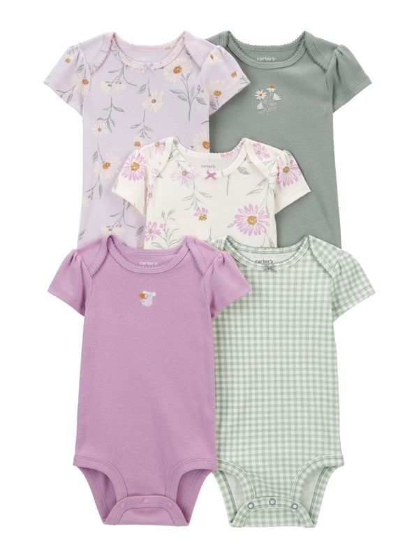 Carter's Carter's Dječji bodi  svijetlozelena / ljubičasta / bijela