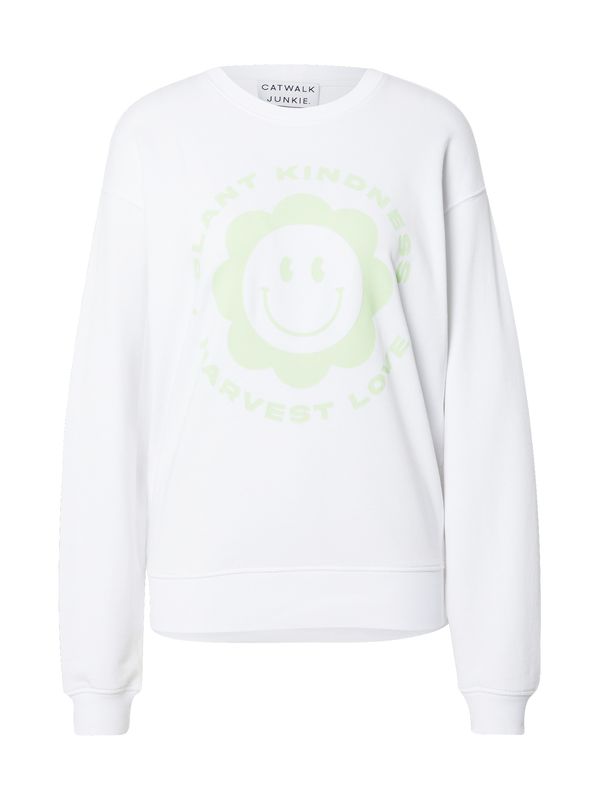CATWALK JUNKIE CATWALK JUNKIE Sweater majica  pastelno zelena / bijela