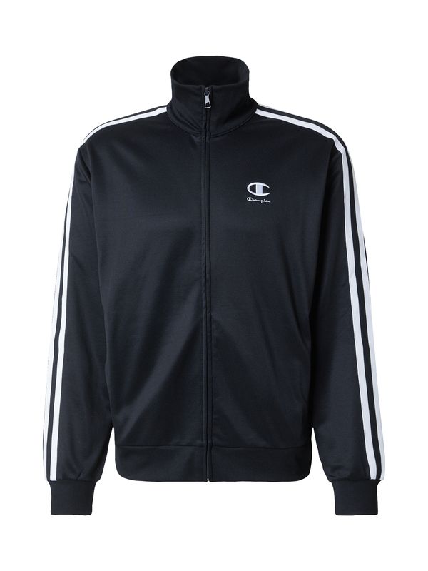 Champion Authentic Athletic Apparel Champion Authentic Athletic Apparel Gornji dio trenirke  crna / bijela