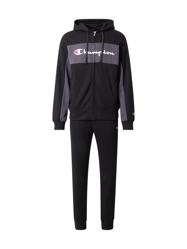 Champion Authentic Athletic Apparel Champion Authentic Athletic Apparel Jogging komplet  siva melange / crvena / crna / bijela
