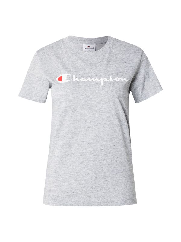 Champion Authentic Athletic Apparel Champion Authentic Athletic Apparel Majica  svijetlosiva / crvena / bijela