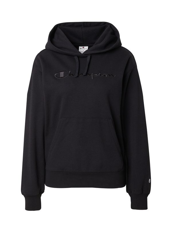 Champion Authentic Athletic Apparel Champion Authentic Athletic Apparel Sweater majica  crna / crna melange