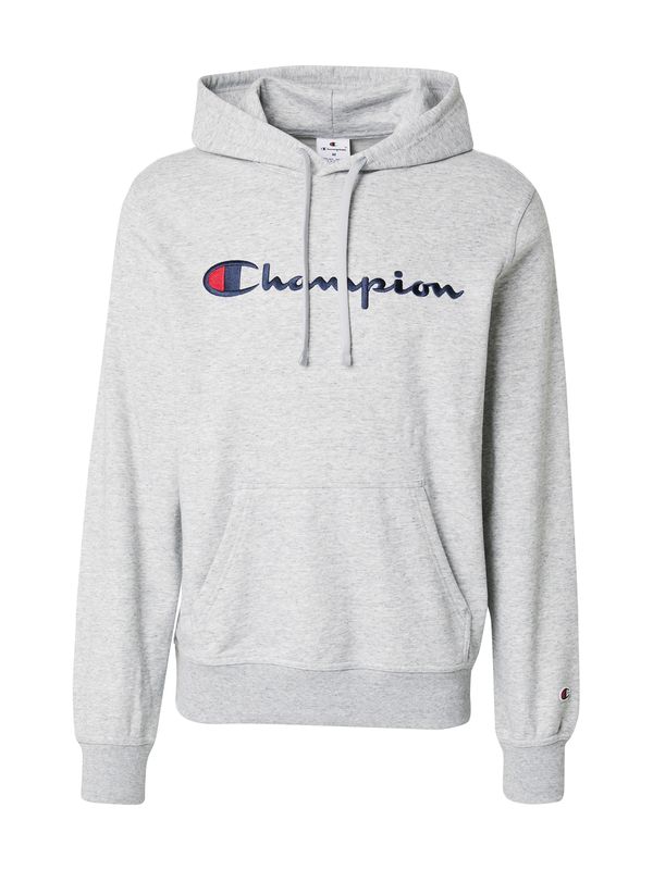 Champion Authentic Athletic Apparel Champion Authentic Athletic Apparel Sweater majica  tamno plava / siva melange / crvena