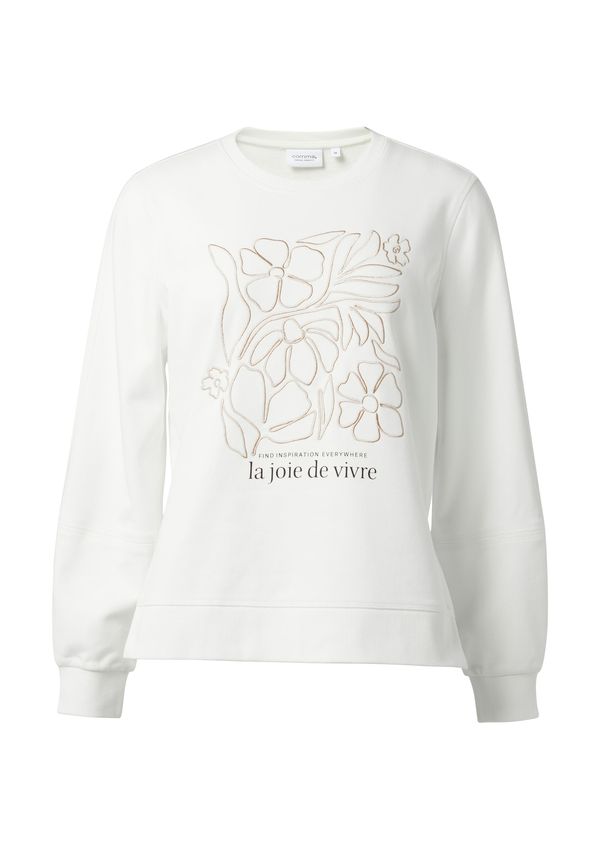 comma casual identity comma casual identity Sweater majica  bež / crna / bijela