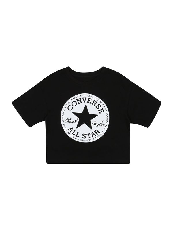 CONVERSE CONVERSE Majica  crna / bijela