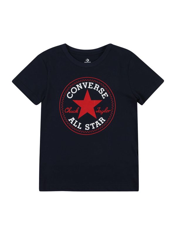 CONVERSE CONVERSE Majica  noćno plava / crvena / bijela