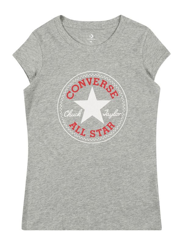 CONVERSE CONVERSE Majica  siva / crvena / bijela