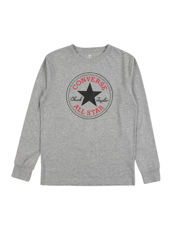CONVERSE CONVERSE Majica  siva melange / crvena / crna