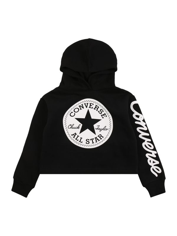 CONVERSE CONVERSE Sweater majica  crna / bijela