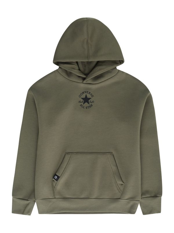 CONVERSE CONVERSE Sweater majica  maslinasta / crna