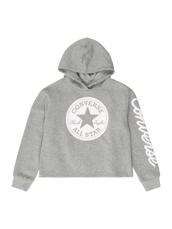 CONVERSE CONVERSE Sweater majica  siva melange / bijela