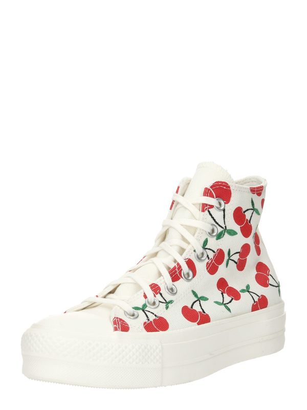 CONVERSE CONVERSE Visoke tenisice 'CHUCK TAYLOR ALL STAR'  boja pijeska / zelena / tamno zelena / crvena