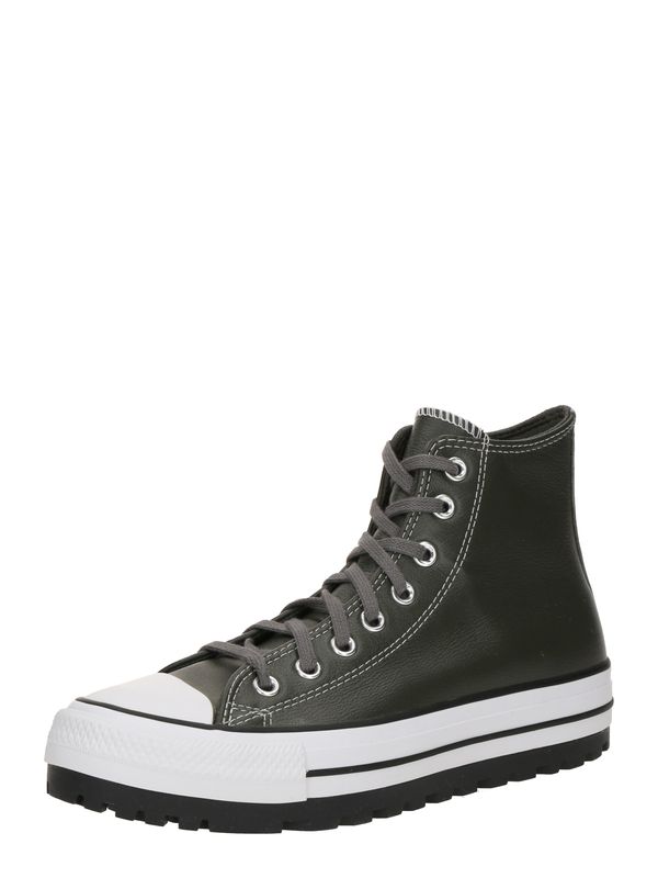 CONVERSE CONVERSE Visoke tenisice 'CHUCK TAYLOR ALL STAR CITY TREK'  kraljevski zelena / bijela