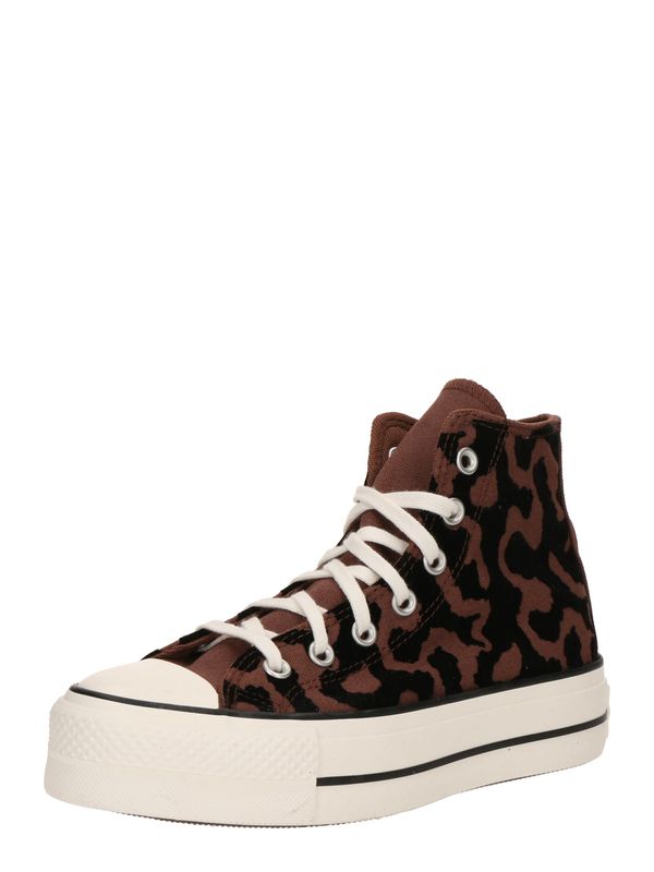 CONVERSE CONVERSE Visoke tenisice 'CHUCK TAYLOR ALL STAR LIFT'  čokolada / crna