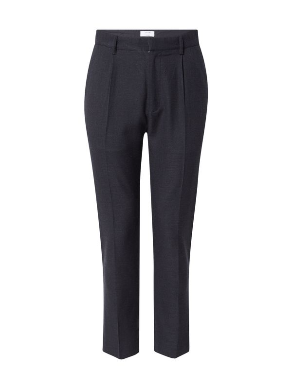 DAN FOX APPAREL DAN FOX APPAREL Hlače na crtu 'Ediz'  crna