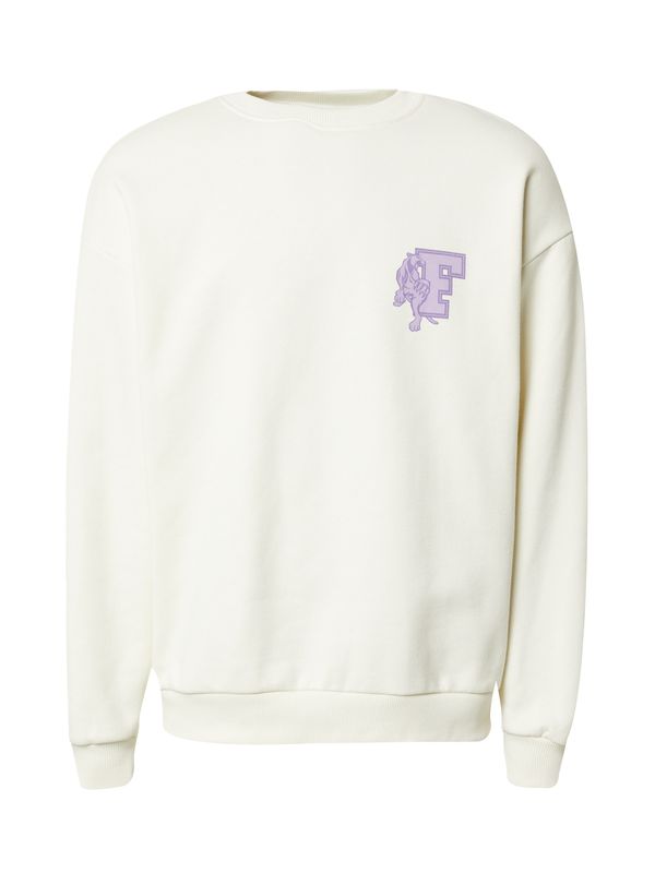 DAN FOX APPAREL DAN FOX APPAREL Sweater majica 'Jesper'  pastelno žuta / ljubičasta / lila