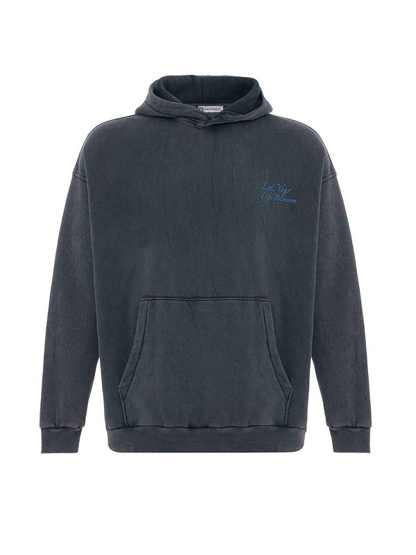 Dandalo Dandalo Sweater majica 'Danilo'  plava / crna / prljavo bijela