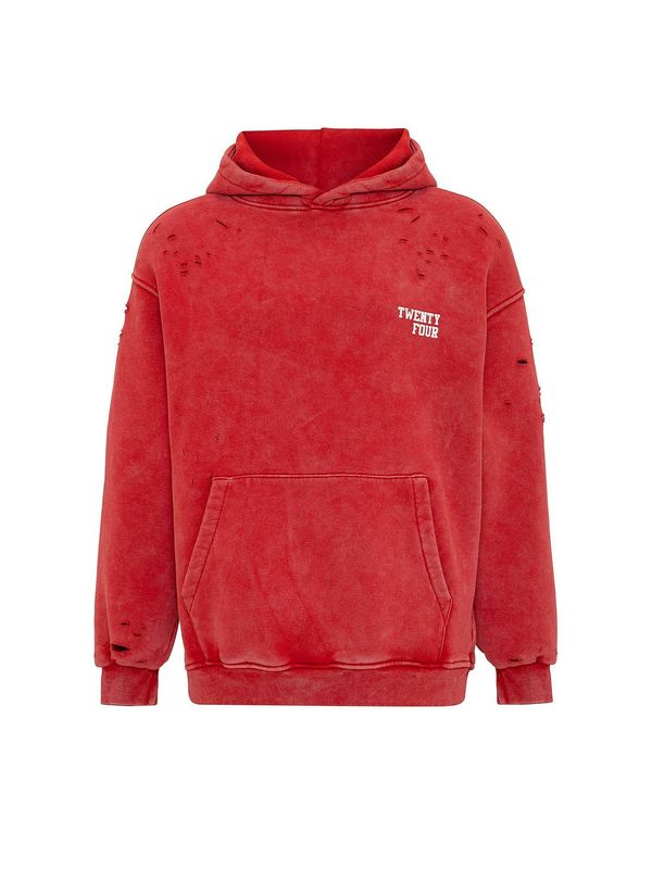 Dandalo Dandalo Sweater majica 'Gibson'  crvena / bijela