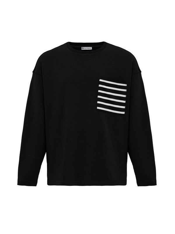 Dandalo Dandalo Sweater majica 'Kevin'  crna / bijela