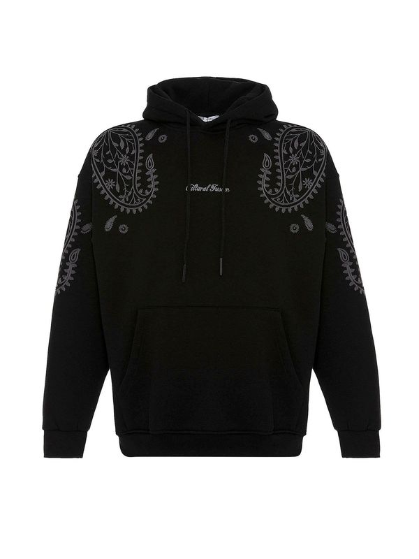 Dandalo Dandalo Sweater majica 'Luciano'  crna / bijela