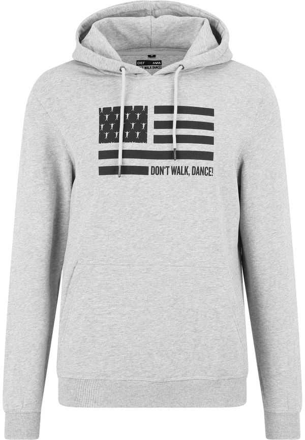 DEF DEF Sweater majica 'Don´t Walk Dance'  siva melange / crna