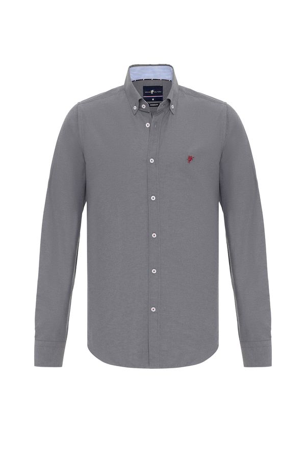 DENIM CULTURE DENIM CULTURE Košulja 'CURTIS'  plava / antracit siva / crvena / bijela