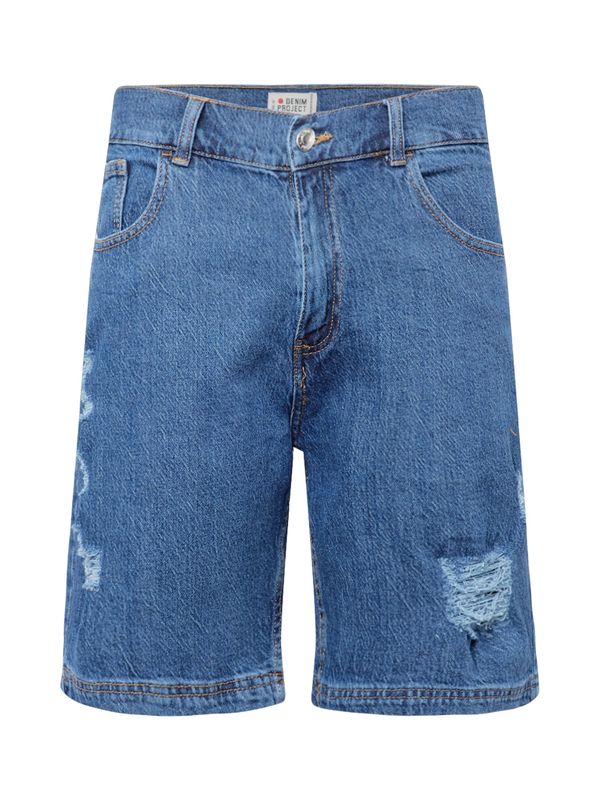 Denim Project Denim Project Traperice  plavi traper / svijetlosmeđa / crvena / crna