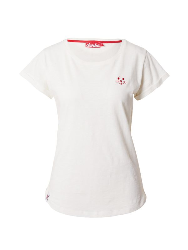 Derbe Derbe Sweater majica 'Robbenschnute'  bijela