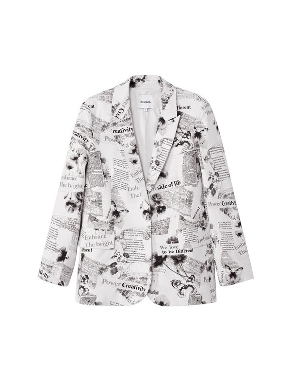 Desigual Desigual Blejzer  siva / crna / bijela