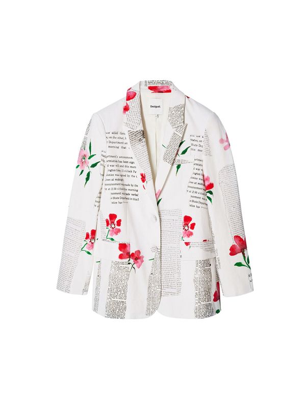 Desigual Desigual Blejzer  zelena / crvena / crna / bijela