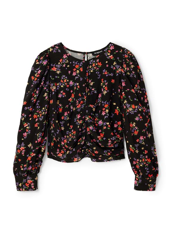 Desigual Desigual Bluza 'PETER'  zelena / ljubičasta / crvena / crna