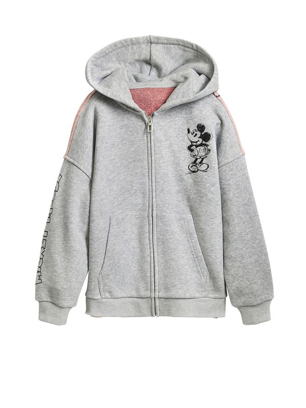 Desigual Desigual Gornji dio trenirke  siva / tamno roza / crvena / crna