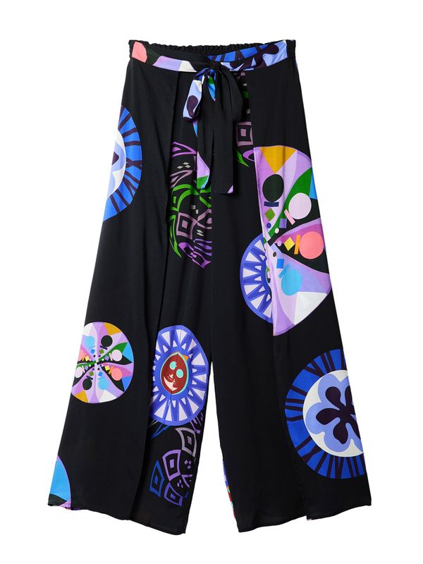 Desigual Desigual Hlače  miks boja / crna