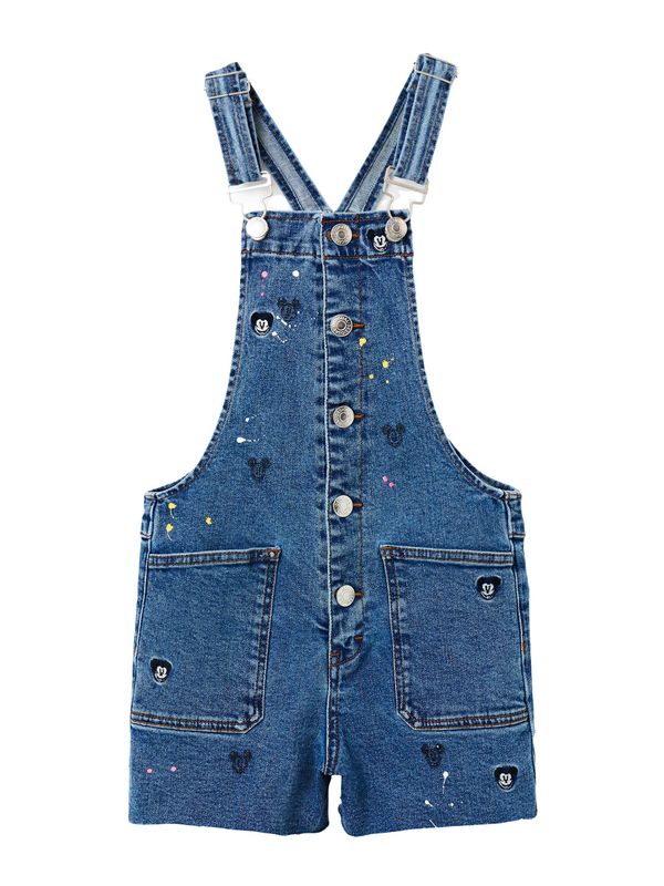Desigual Desigual Hlače s tregerima  plavi traper / crna / bijela