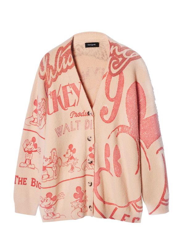 Desigual Desigual Kardigan 'Mickey'  bež / roza